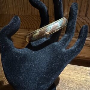 Vintage Mixed Metal Copper and Brass Bangle Bracelet